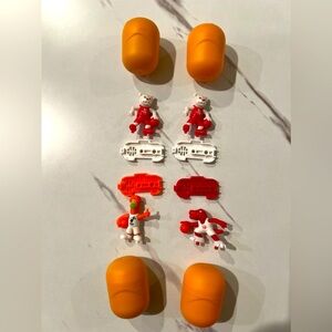 Four (4) Kinder Joy limited-edition NBA collection mascots